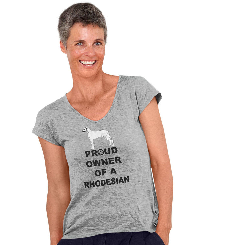 Rhodesian Ridgeback Proud Owner - Women's V-Neck T-Shirt