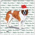 Saint Bernard "Happy Howlidays" Coaster