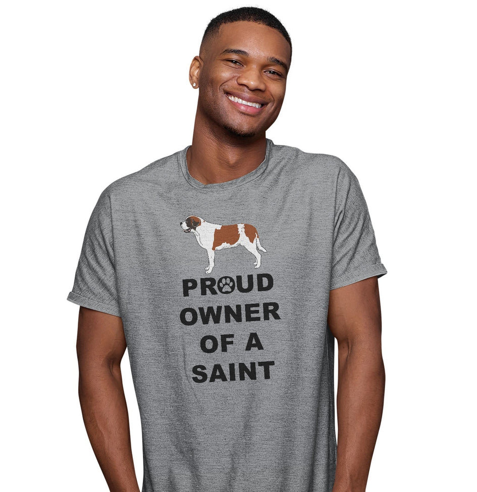Saint Bernard Proud Owner - Adult Unisex T-Shirt