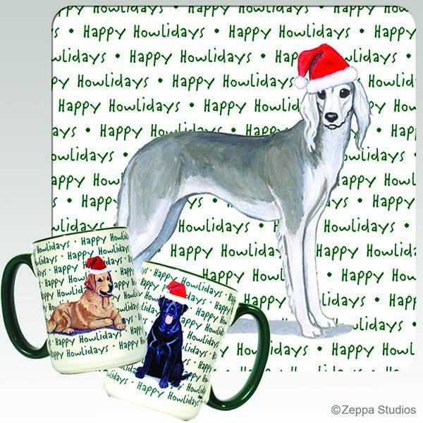 Saluki Holiday Mug