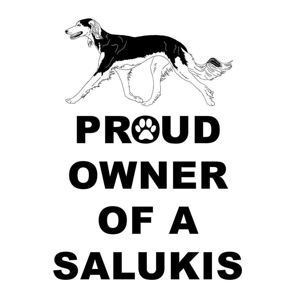 Saluki Proud Owner - Women's V-Neck T-Shirt