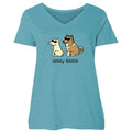 Sassy Lassie - Ladies Curvy V-Neck Tee