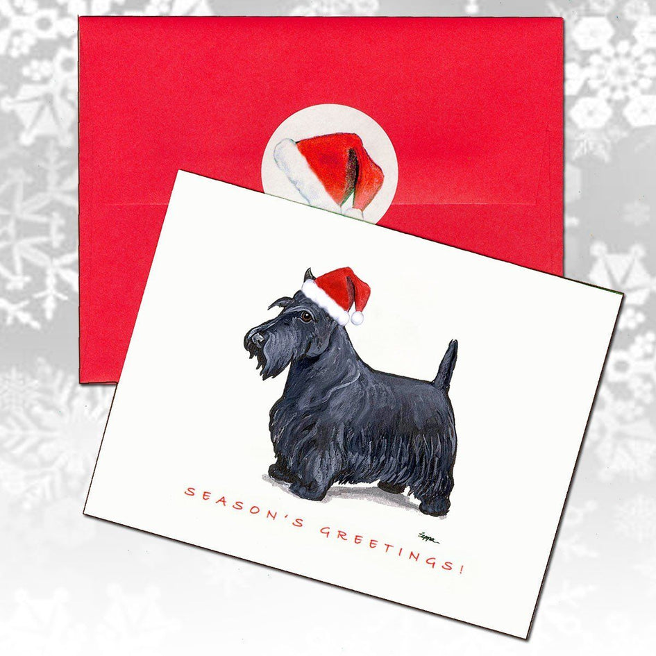 Scottish Terrier Christmas Note Cards