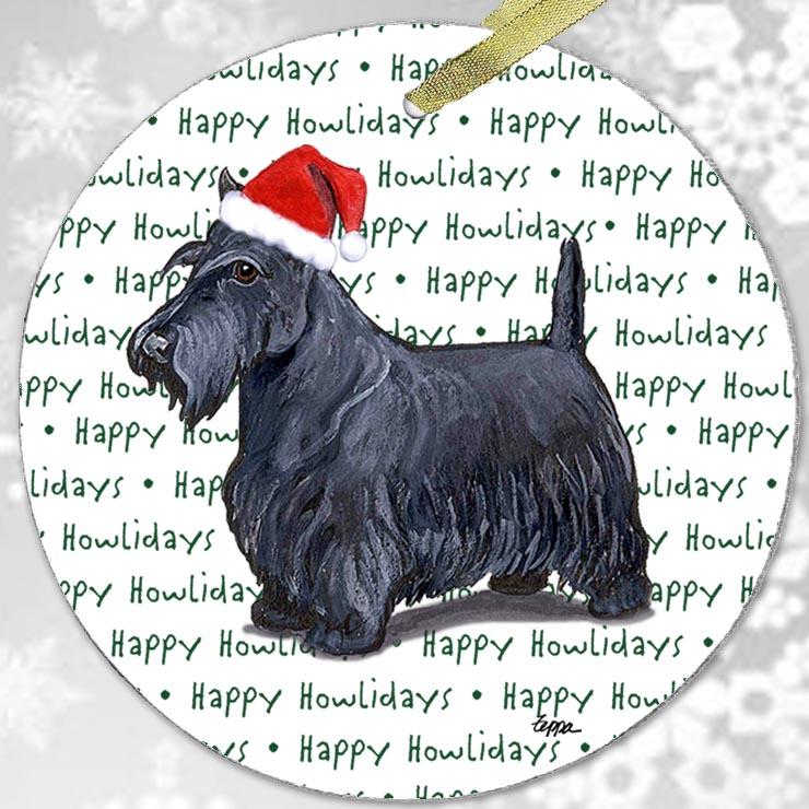 Scottish Terrier "Happy Howlidays" Ornament