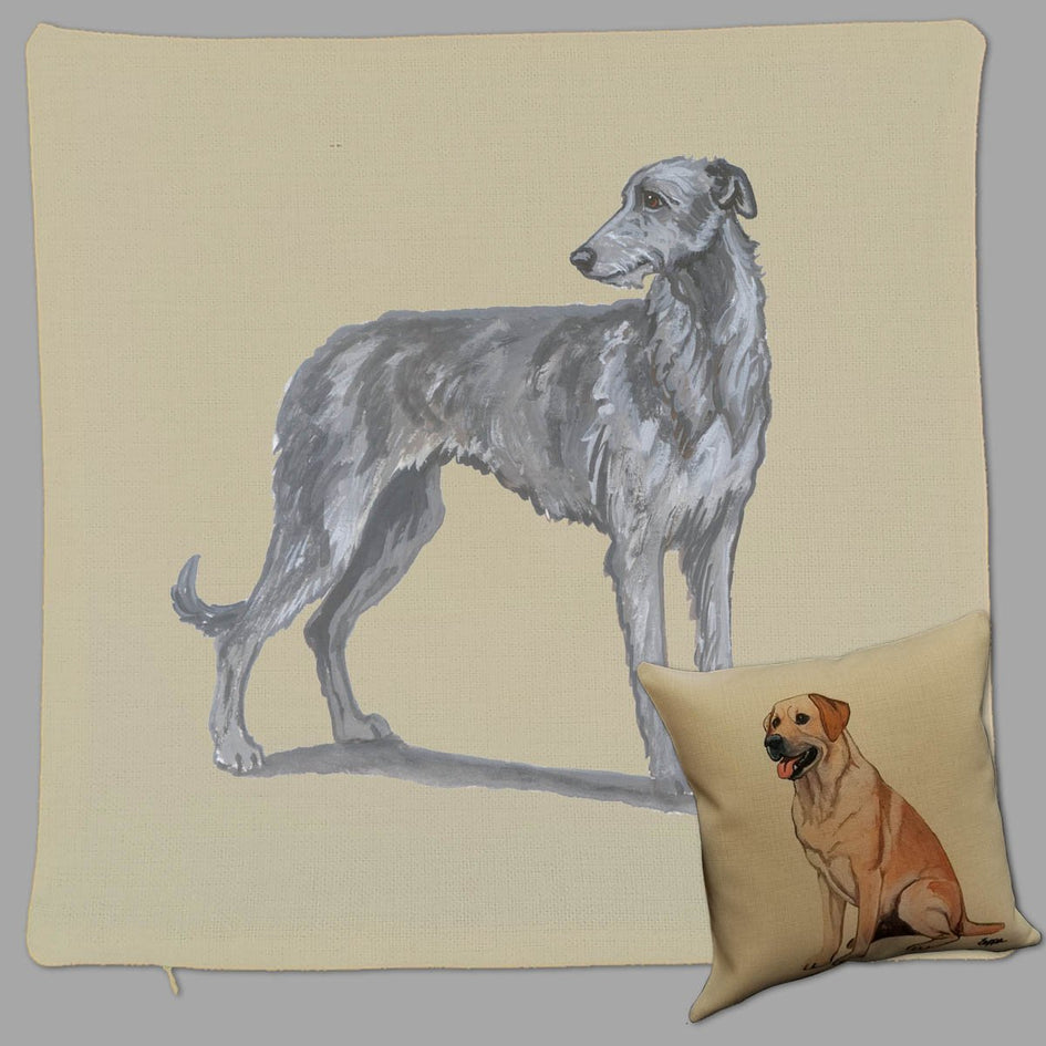 Scottish Deerhound Pillow Cover