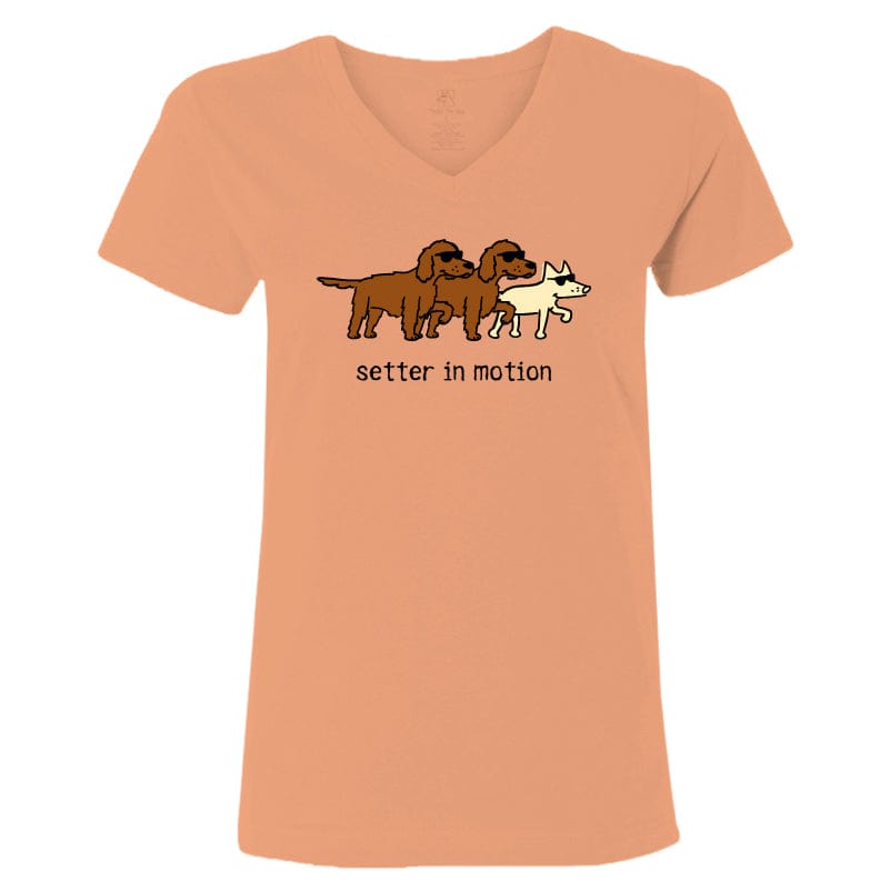 Setter in Motion - Ladies T-Shirt V-Neck