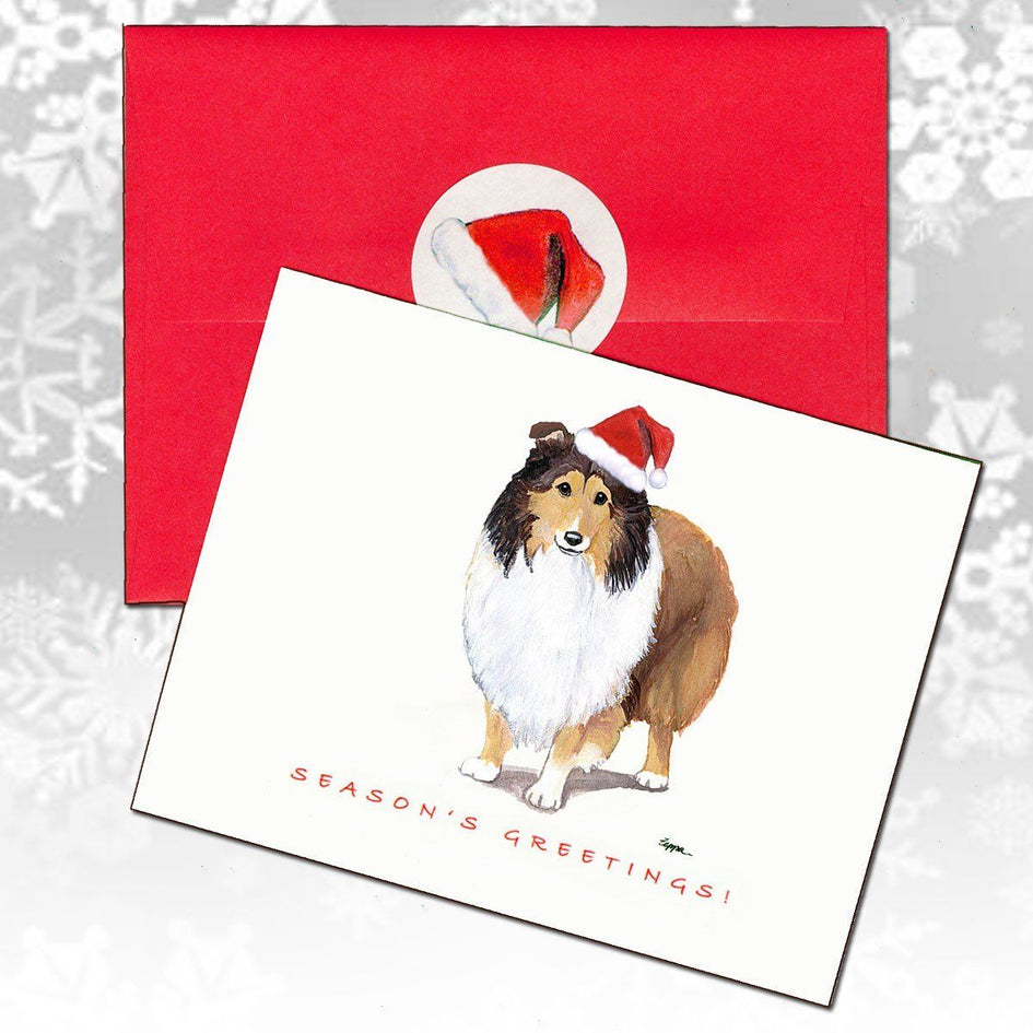 Shetland Sheepdog Christmas Note Cards
