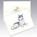Siberian Husky Note Cards