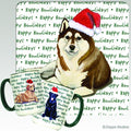Siberian Husky Holiday Mug