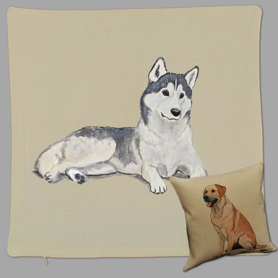 Siberian Husky Pillow Cover