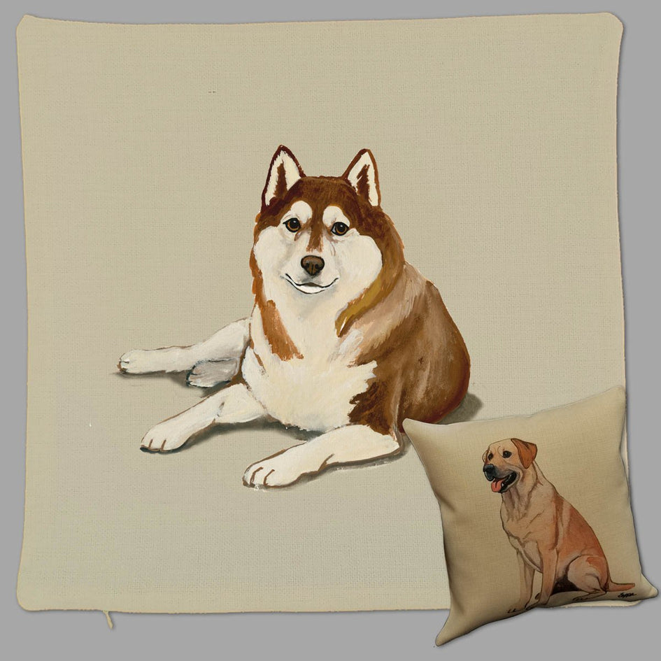 Siberian Husky Pillow Cover