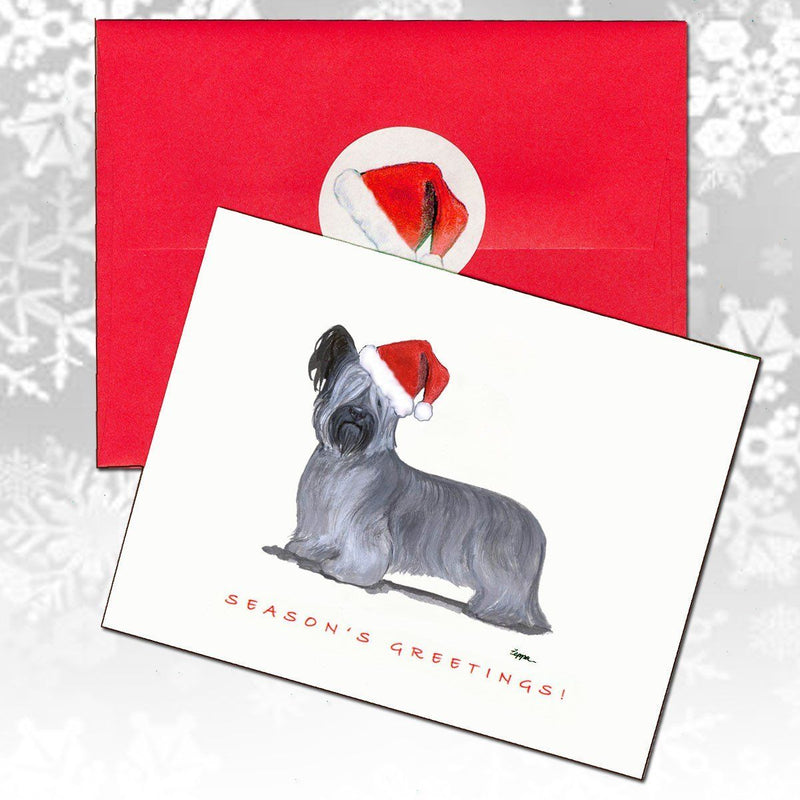 Skye Terrier Christmas Note Cards