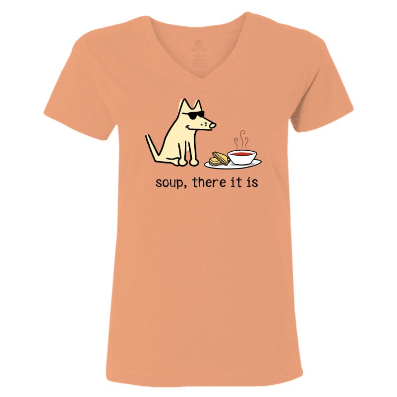 Soup There It Is - Ladies T-Shirt V-Neck