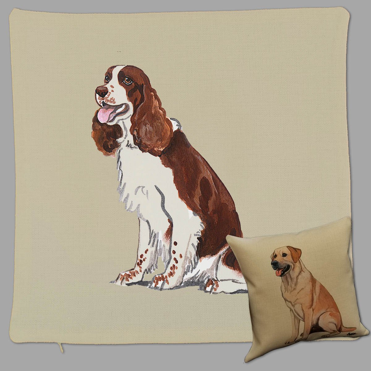 Springer spaniel hot sale pillow