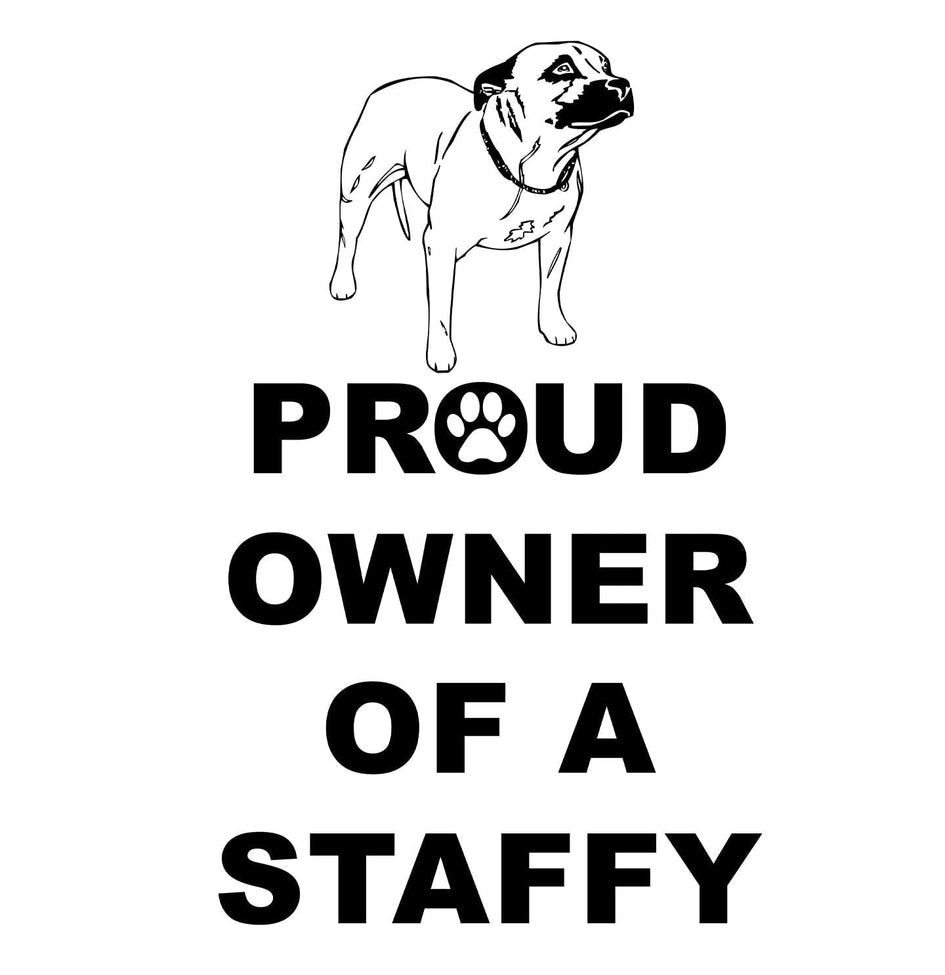 Staffordshire Bull Terrier Proud Owner - Adult Unisex T-Shirt
