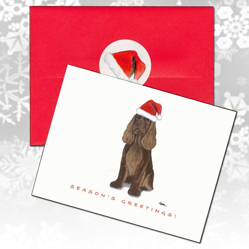 Sussex Spaniel Christmas Note Cards