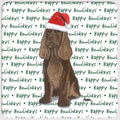 Sussex Spaniel "Happy Howlidays" Coaster