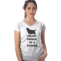 Sussex Spaniel Proud Owner - Women's V-Neck T-Shirt