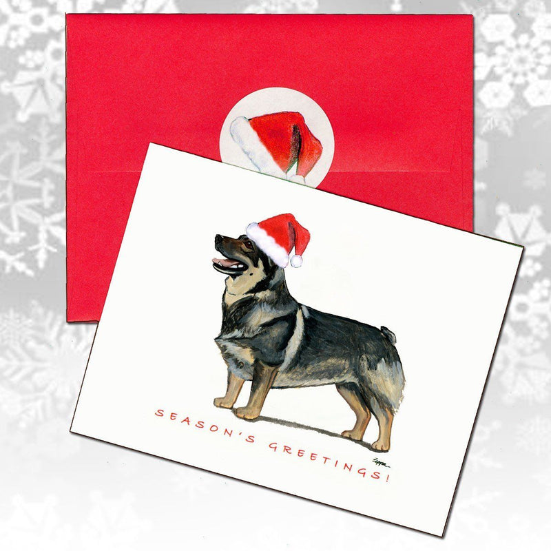 Swedish Vallhund Christmas Note Cards