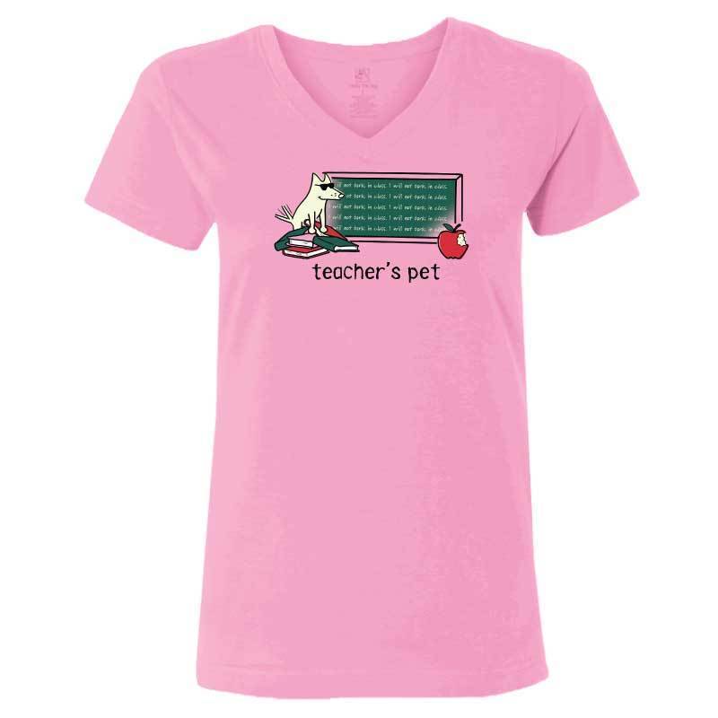 Teacher's Pet - Ladies T-Shirt V-Neck