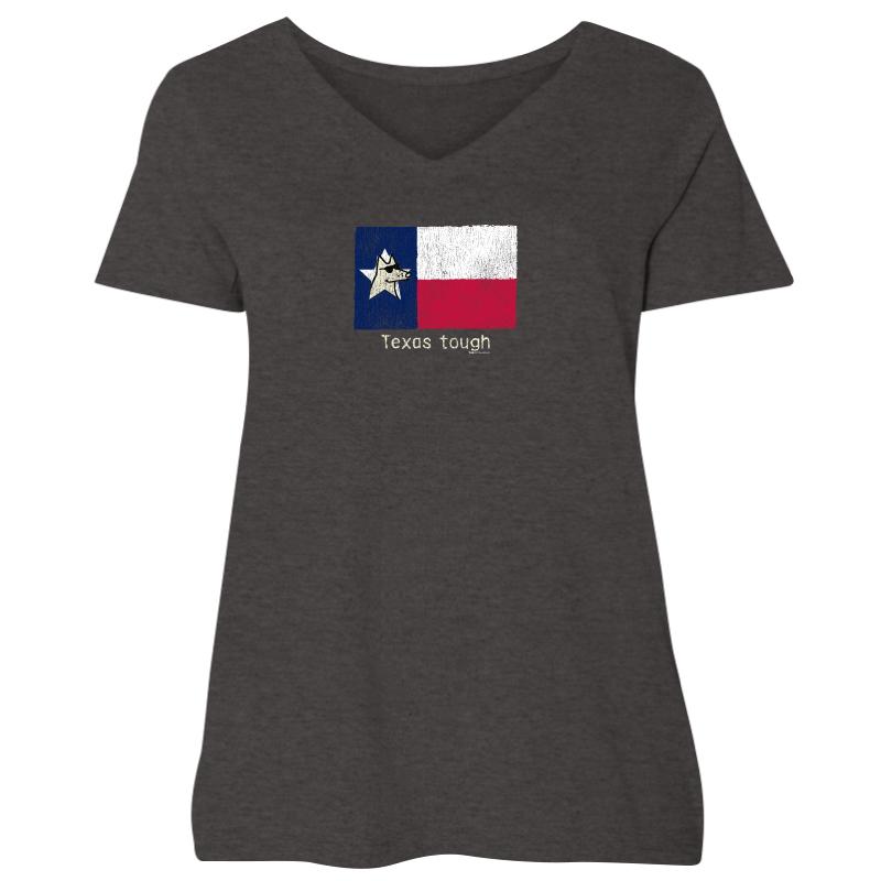 Texas Tough - Plus V-Neck T-shirt
