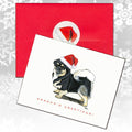 Tibetan Spaniel, Black and Tan Christmas Note Cards