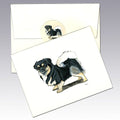Tibetan Spaniel, Black and Tan Note Cards
