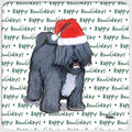Tibetan Terrier "Happy Howlidays" Coaster