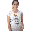 Nova Scotia Duck Tolling Retriever Proud Owner - Women's V-Neck T-Shirt