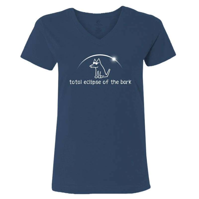 Total Eclipse of the Bark - Ladies T-Shirt V-Neck