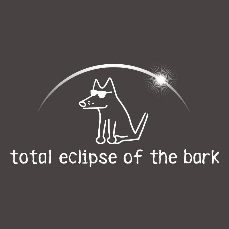 Total Eclipse of the Bark - Ladies Curvy V-Neck Tee