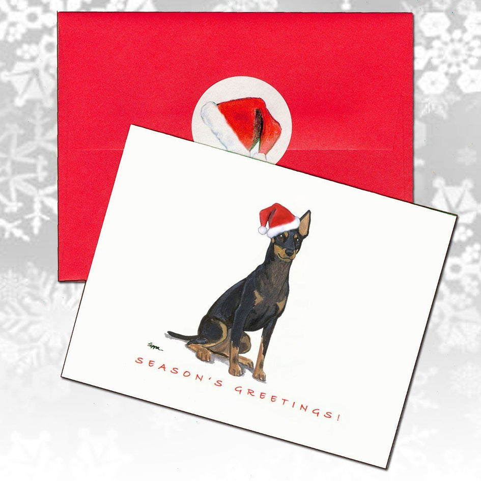 Toy Manchester Terrier Christmas Note Cards