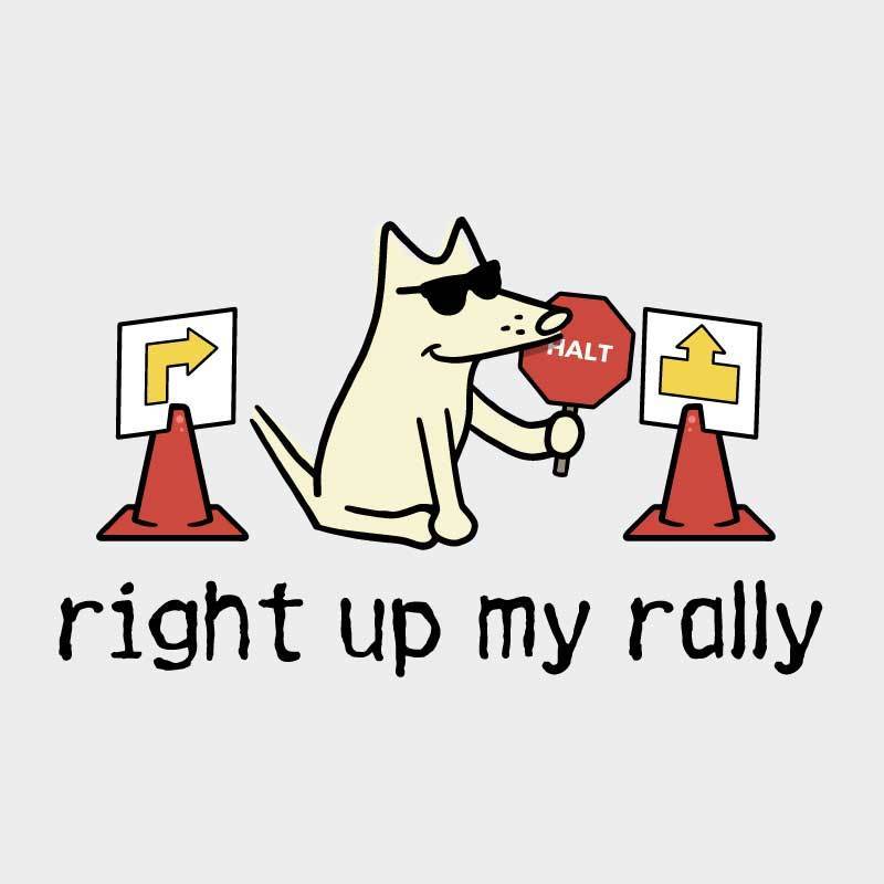 Right Up My Rally - Ladies T-Shirt Crew Neck