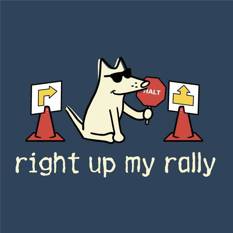 Right Up My Rally - Ladies T-Shirt V-Neck