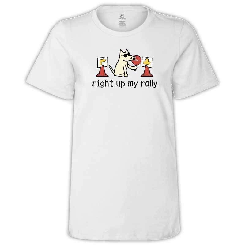 Right Up My Rally - Ladies T-Shirt Crew Neck