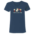 Right Up My Rally - Ladies T-Shirt V-Neck