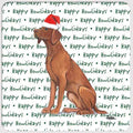 Vizsla "Happy Howlidays" Coaster