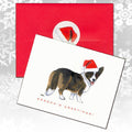 Cardigan Welsh Corgi Christmas Note Cards