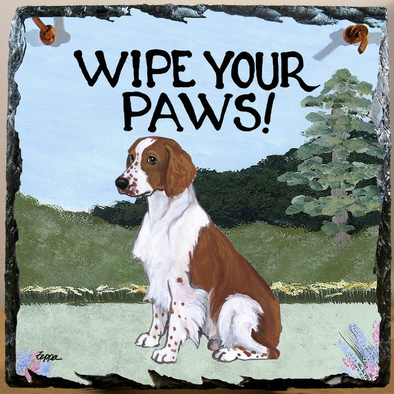 Welsh Springer Spaniel Slate Sign