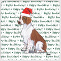 Welsh Springer Spaniel "Happy Howlidays" Coaster