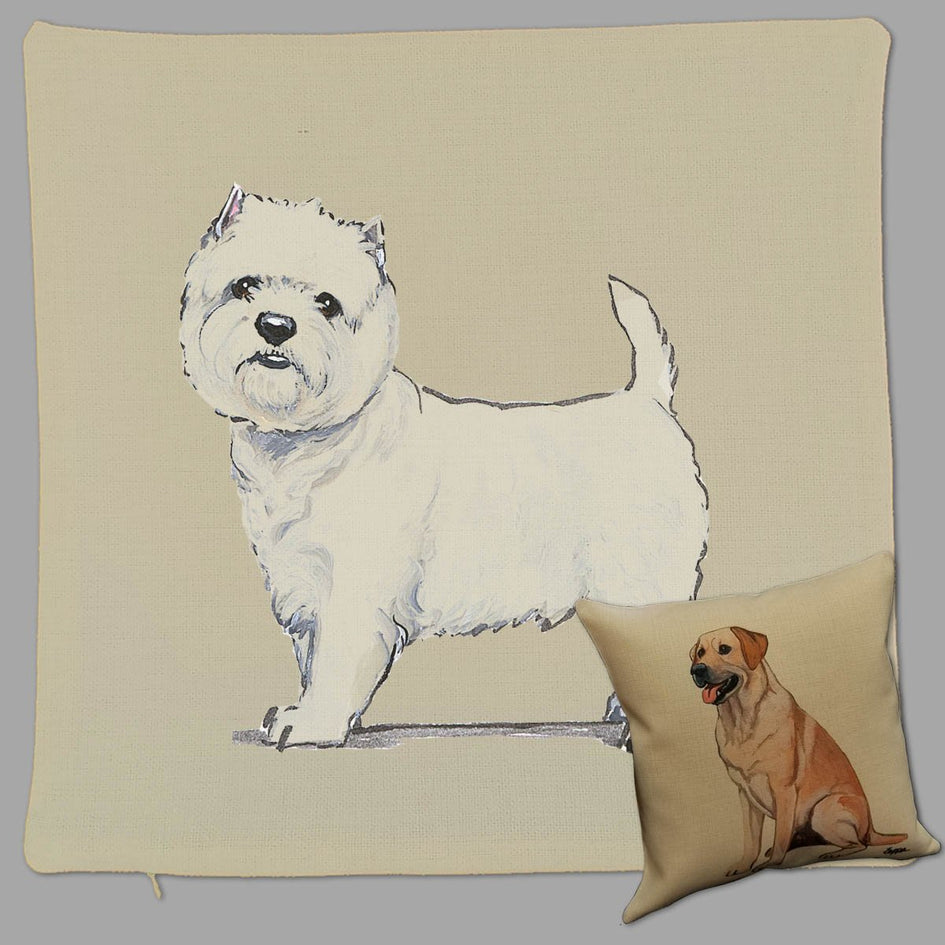 West Highland White Terrier Pillow Cover