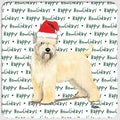 Wheaten Terrier (Soft Coated) "Happy Howlidays" Coaster