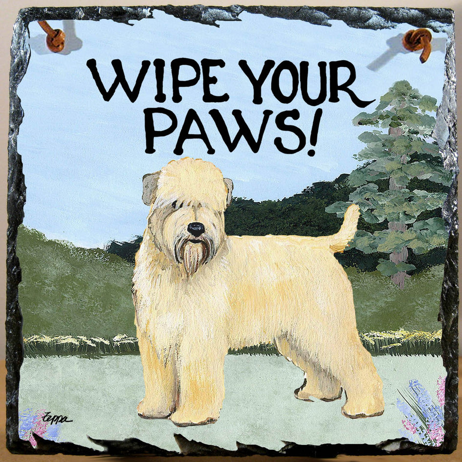 Soft Coated Wheaten Terrier Slate Sign