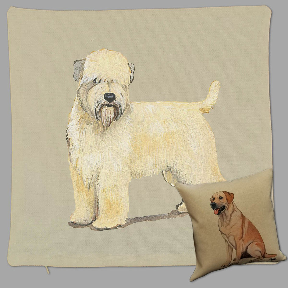 Soft Coated Wheaten Terrier Pillow Cover