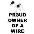 Wire Fox Terrier Proud Owner - Adult Unisex Hoodie Sweatshirt