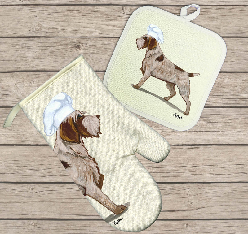 Wirehaired Pointing Griffon Oven Mitt and Pot Holder