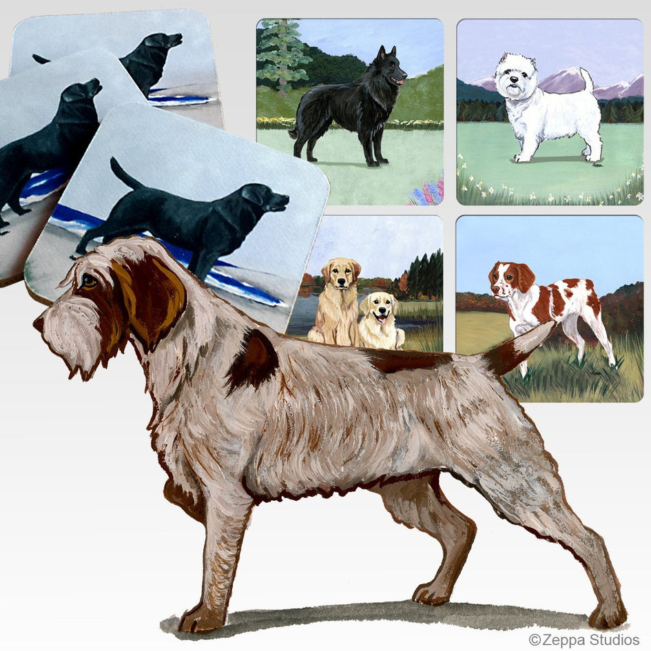 Wirehaired Pointing Griffon Scenic Coaster