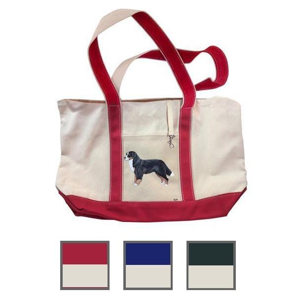 Hand-Painted Dog Breed Tote Bag - Working Group