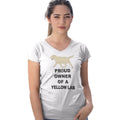 Yellow Labrador Retriever Proud Owner - Women's V-Neck T-Shirt