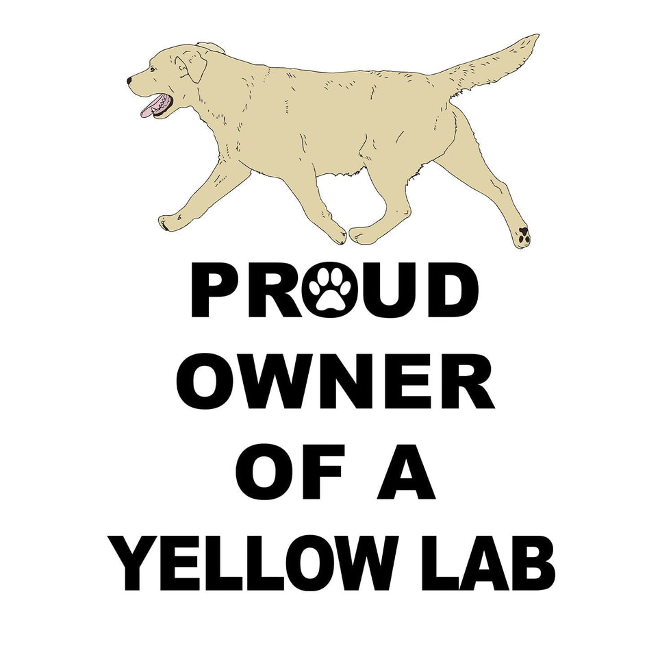 Yellow Labrador Retriever Proud Owner - Adult Unisex Hoodie Sweatshirt